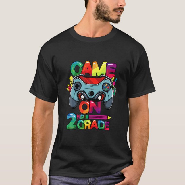 Camiseta Juego En 2º Grado De Vuelta A La Escuela Para Juga (Anverso)