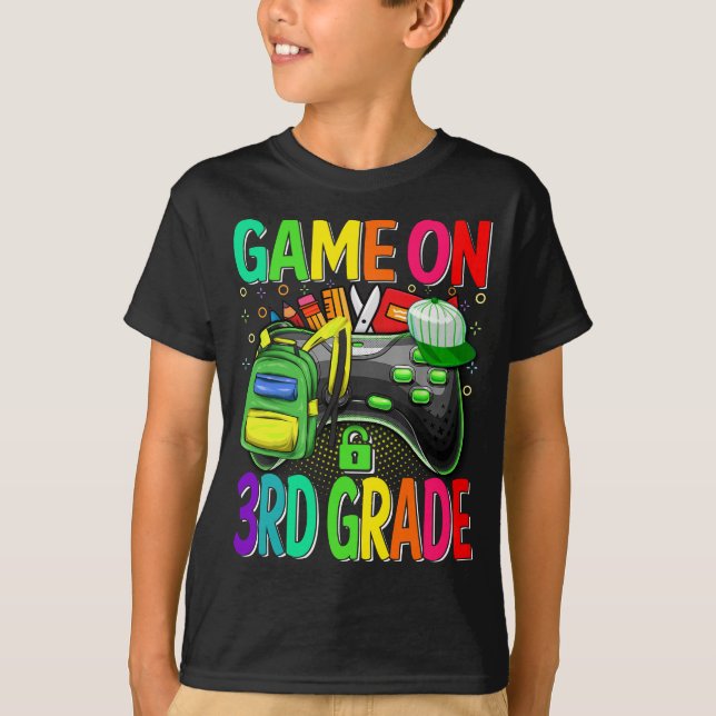 Camiseta Juego En 3º Grado De Vuelta A La Escuela (Anverso)