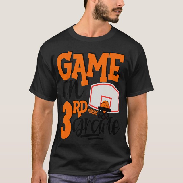 Camiseta Juego En 3er Grado Divertido Básquetbol Escuela Ca (Anverso)