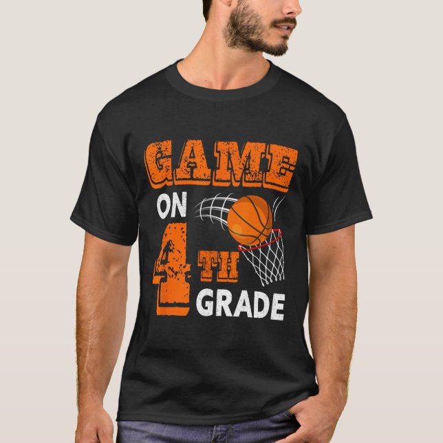 Camiseta Juego en 4º Grado Baloncesto De Vuelta A La Escuel (Anverso)