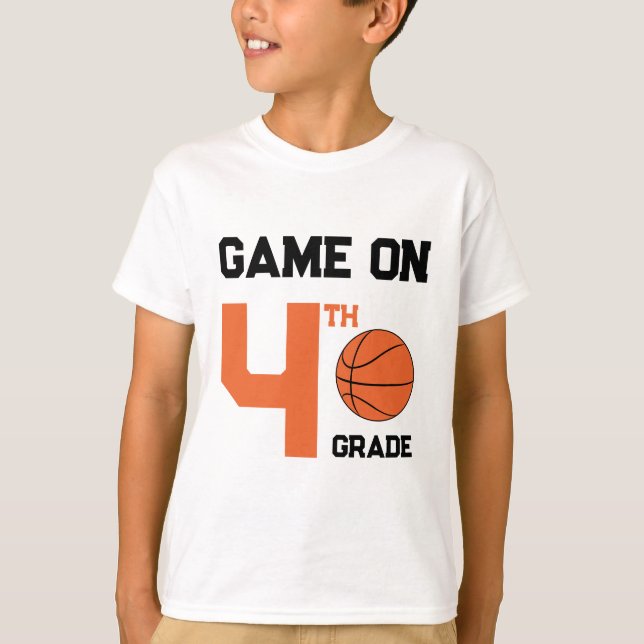 Camiseta Juego en el baloncesto de regreso a la escuela, añ (Anverso)