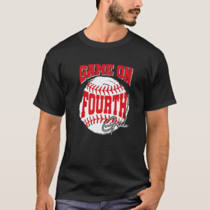 Camiseta Juego En El Cuarto Grado De Béisbol De Nuevo Al Co