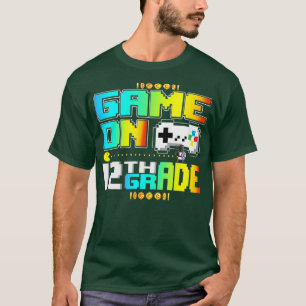 Camiseta Juego En El Video De Juegos De 12 Grados De Vuelta