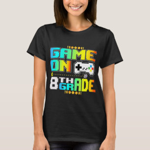Camiseta Juego En El Videojugador De Videojuegos De 8º Grad