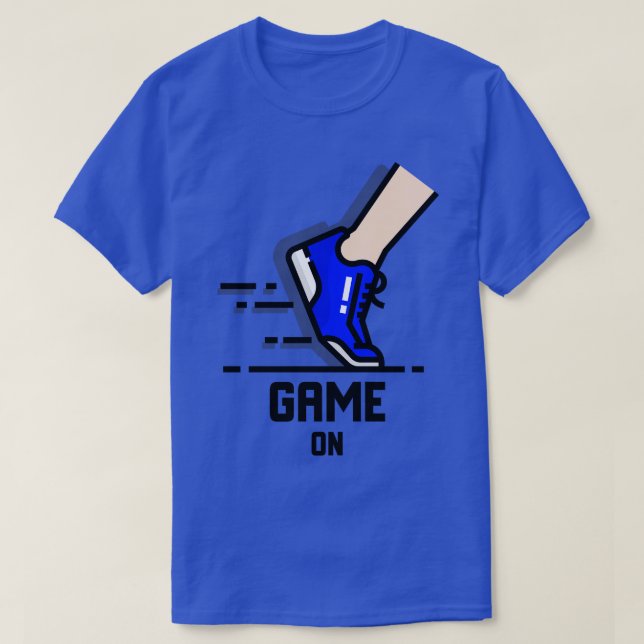 Camiseta Juego en la ejecución de zapatillas (Diseño del anverso)