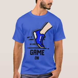 Camiseta Juego en la ejecución de zapatillas
