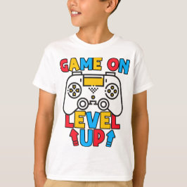 Camiseta Juego En Level Up Funny Birday Boy Gaming Lover