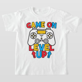 Camiseta Juego En Level Up Funny Birday Boy Gaming Lover