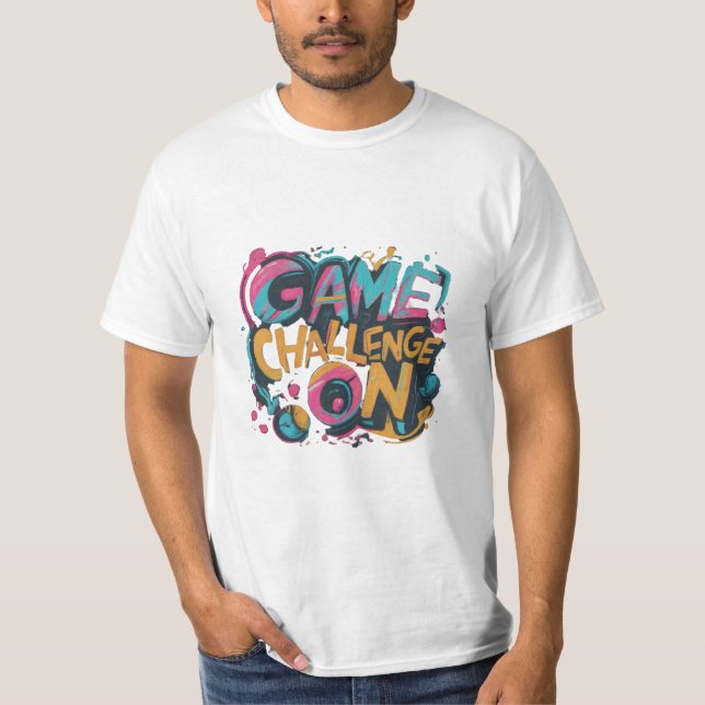 Camiseta Juego en marcha, desafío en marcha (Anverso)