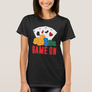 Camiseta Juego en Poker Dealer Casino Dealer Hombres Mujere
