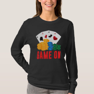 Camiseta Juego en Poker Dealer Casino Dealer Hombres Mujere