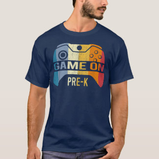 Camiseta Juego En Pre-K De Vuelta Al Nivel Preescolar K Des