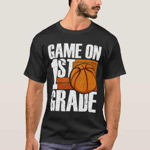 Camiseta Juego En Primer Grado De Baloncesto De Vuelta Al C