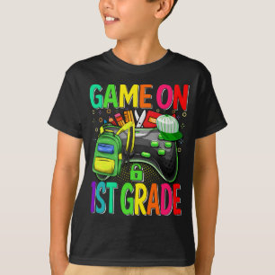 Camiseta Juego en primer grado de vuelta a la escuela