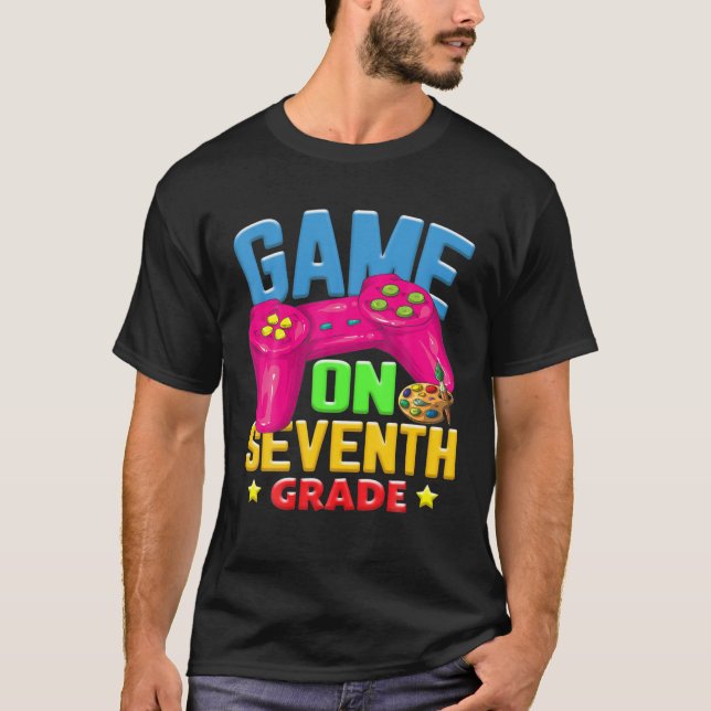 Camiseta Juego En Séptimo Grado De Vuelta Al Video Gamer B  (Anverso)
