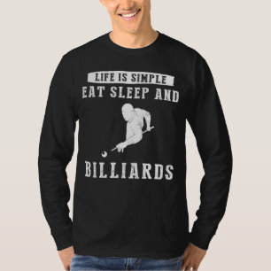 Camiseta Juego en, vida: la vida es simple: come, duerme y