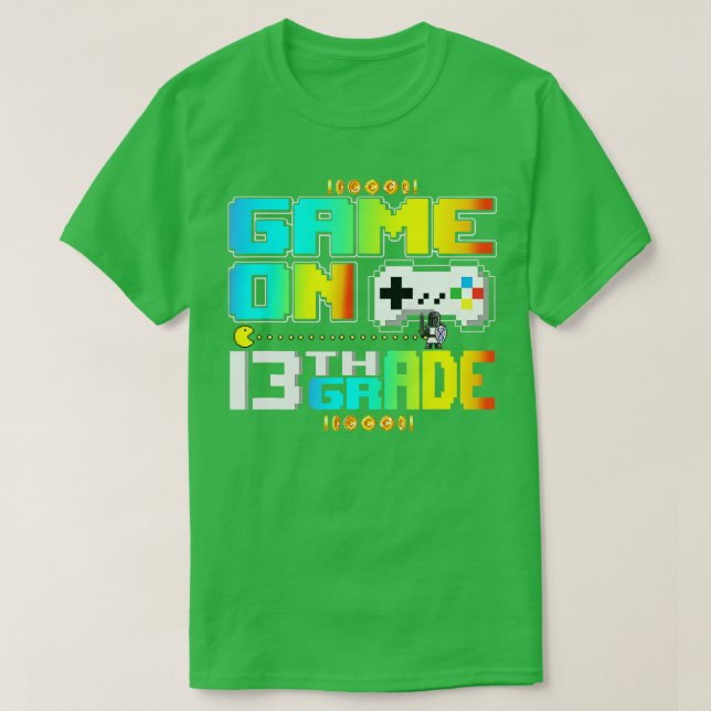 Camiseta Juego En Video De Juegos De 13 Grados De Vuelta A  (Diseño del anverso)
