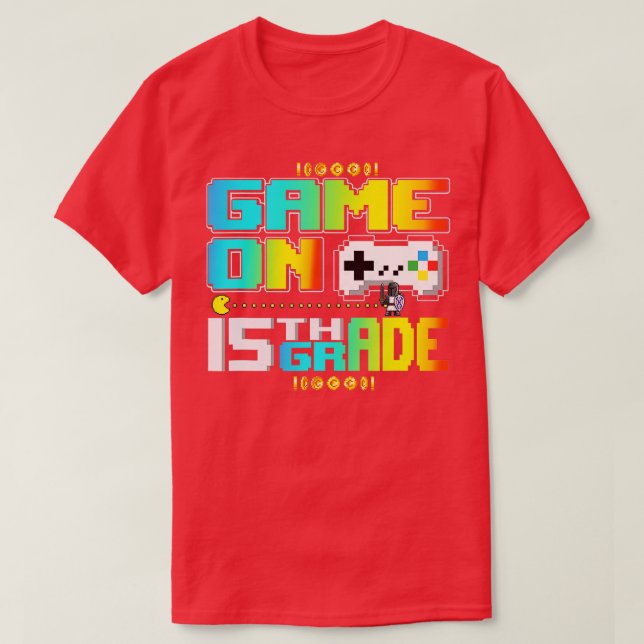 Camiseta Juego En Video De Juegos De 15 Grados De Vuelta A  (Diseño del anverso)