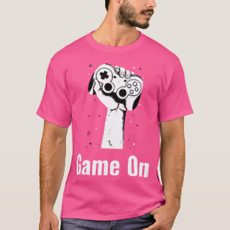 Camiseta Juego Encendido Controlador de Videojuego Retro