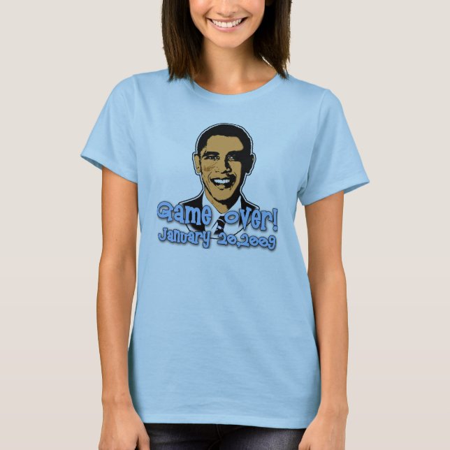 Camiseta ¡Juego encima! Día de la inauguración de Obama (Anverso)