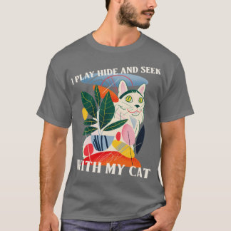 Camiseta Juego Esconder y buscar con mi amante del gato