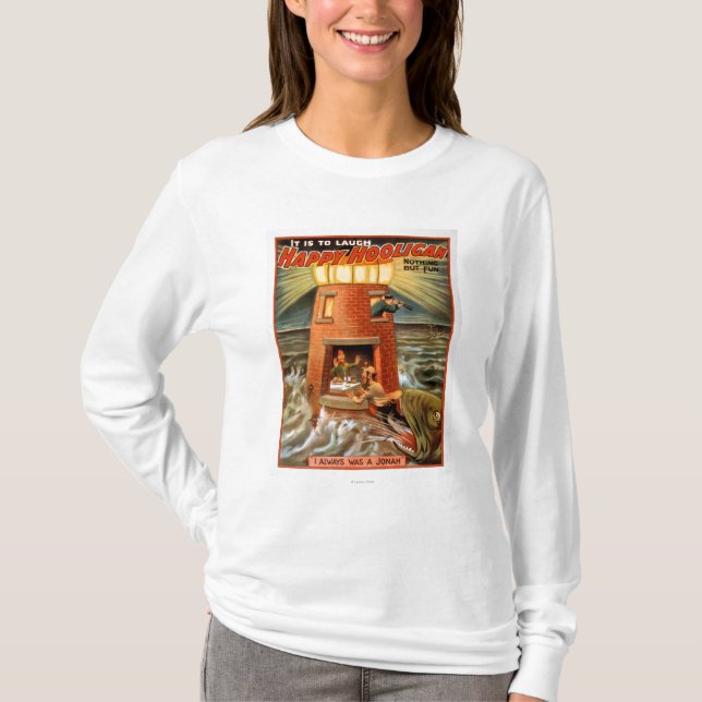 Camiseta Juego feliz del faro y de Jonah del gamberro (Anverso)