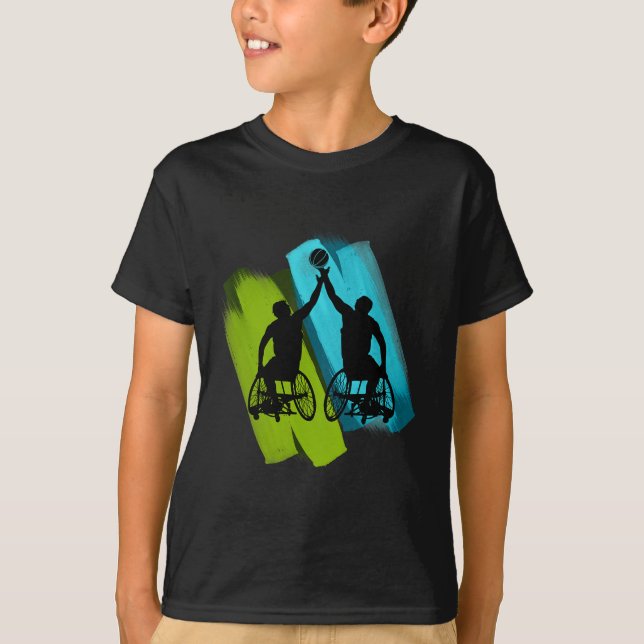 Camiseta Juego genial de silla de ruedas Sketll (Anverso)