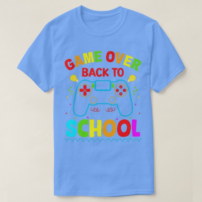 Camiseta Juego gracioso de vuelta a la discusión de profeso (Diseño del anverso)