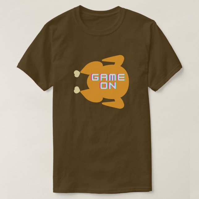 Camiseta Juego Gracioso En Acción De Gracias (Diseño del anverso)