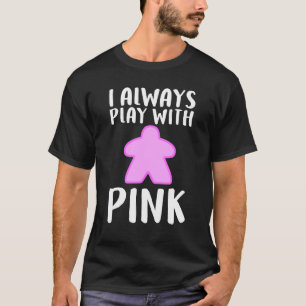 Camiseta Juego Guay Pink Meeple Board para hombres mujeres