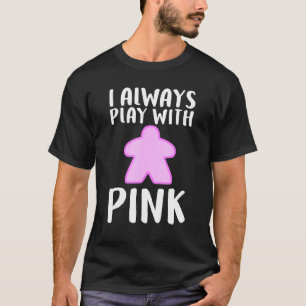 Camiseta Juego Guay Pink Meeple Board para hombres mujeres