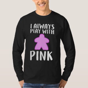 Camiseta Juego Guay Pink Meeple Board para hombres mujeres