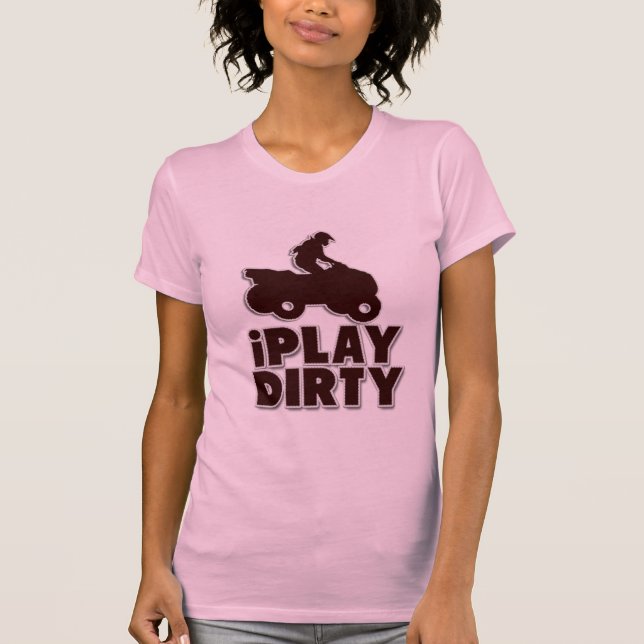 Camiseta Juego La Bicicleta Sucia Graciosa De Motocross Dir (Anverso)