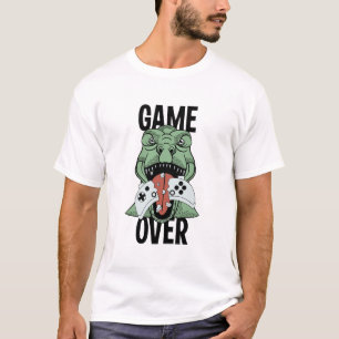 Camiseta Juego lindo sobre los videojugadores de dinosaurio