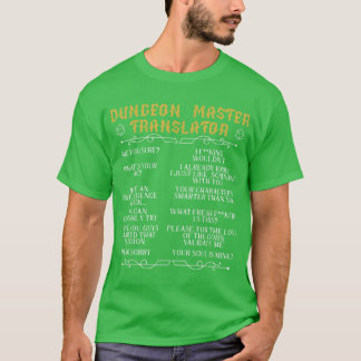 Camiseta Juego Masterabletop Juego de Mesa RPG Jugador de J