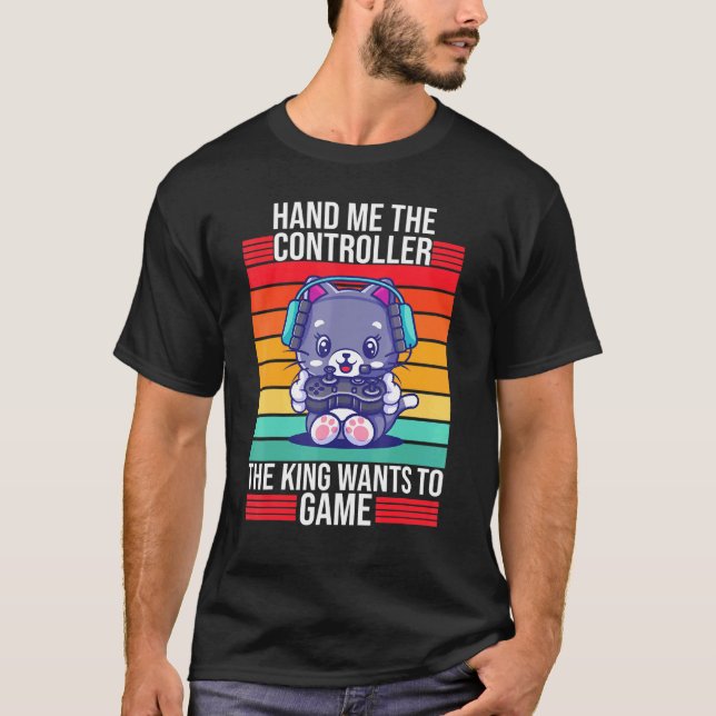 Camiseta Juego Me Mano El Control King Console Gamer (Anverso)