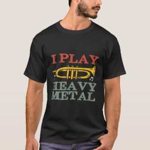 Camiseta Juego Música De Jazz De Trumpet Funny Metalizado