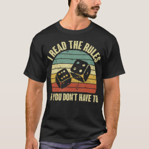Camiseta Juego Noche Adultos Divertidos Juegos de Mesa Leí