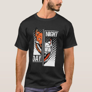 Camiseta Juego nocturno de Fox Day I Headset Animal Fox Gam
