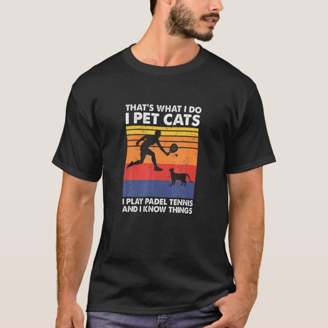 Camiseta Juego Padel Ennis I Gatos Mascotas Conozco Hings P (Anverso)