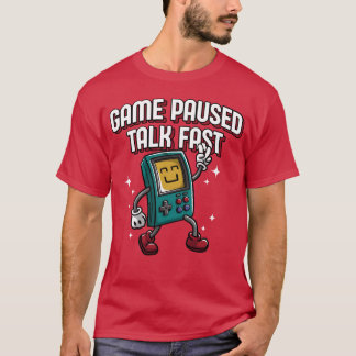 Camiseta Juego Pausedalk Fast Funny Gamer Humor Gaming Vid
