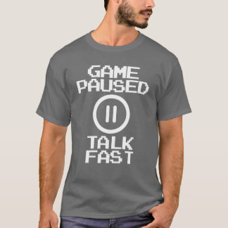 Camiseta Juego Pausedalk Fast Funny Video Game Gamerg
