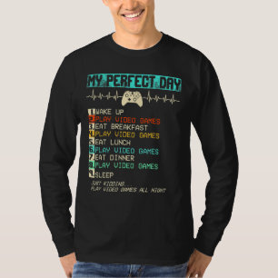 Camiseta Juego perfecto de día divertidos juegos de video j