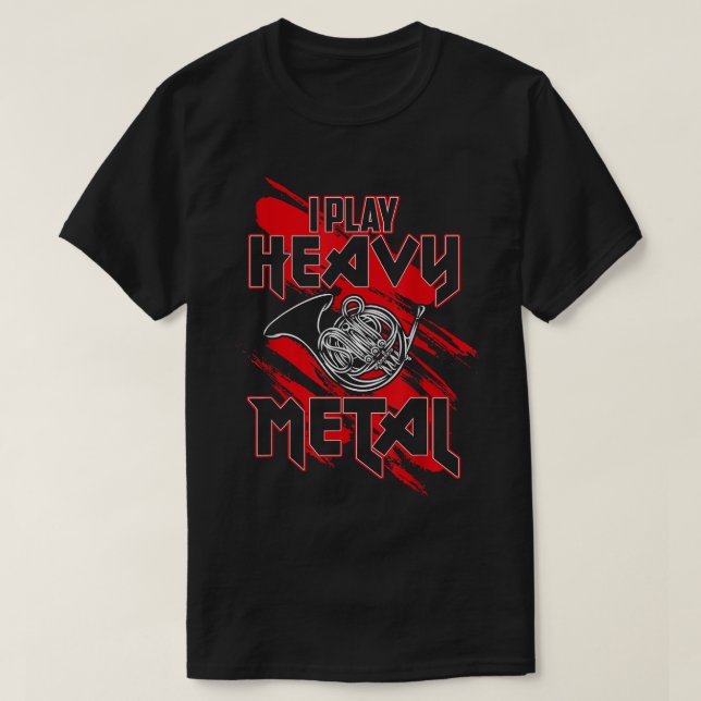 Camiseta Juego Pesado Metalizado, Gracioso Jugador Francés  (Diseño del anverso)