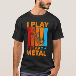 Camiseta Juego Pesado Metalizado Para Un Jugador De Tuba