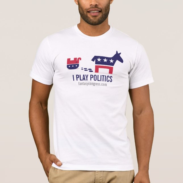 Camiseta Juego política: Estruendo político (Anverso)