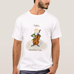 Camiseta "Juego Por Lo Tanto Soy" Cello Music