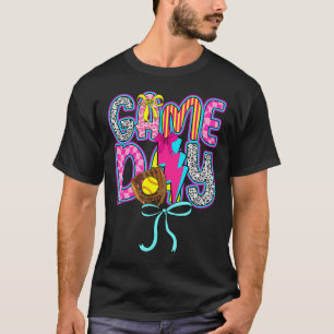 Camiseta Juego Preppy Juego de Softbol Día de Juego