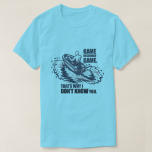 Camiseta Juego Reconoce Juego Gráfico de Pesca en Barco