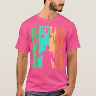 Camiseta Juego Retro de Malabarismo para Mujeres, 5 Bolas d